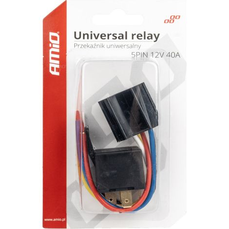 Universelles 5‑poliges Kfz‑Relais, 12 V, 40 A