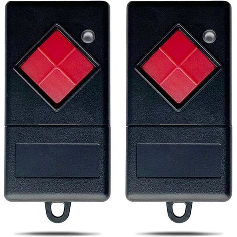 Lot de 2 télécommandes portatif 40.685mhz pour porte de garage, Compatible avec émetteur sans fil Dic-ert MAHS40-01 canal (1/5)
