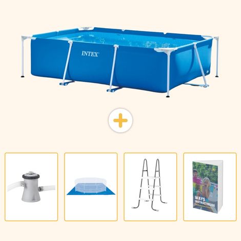 Intex Piscine Tubulaire Rectangulaire - 260x160x65 cm - 5-pièces SCB122 (1/5)