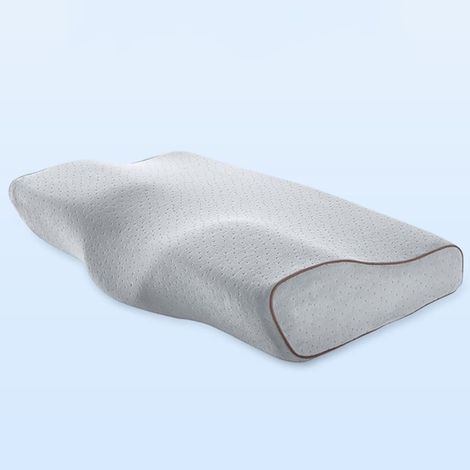 4D Memory Foam Cervical Pillow, Ergonomic Headrest, Anti-Snoring Pillow, Butterfly-Shaped Bed Pillow, for Stomach or Side Sleepers - AquaF (1/5)