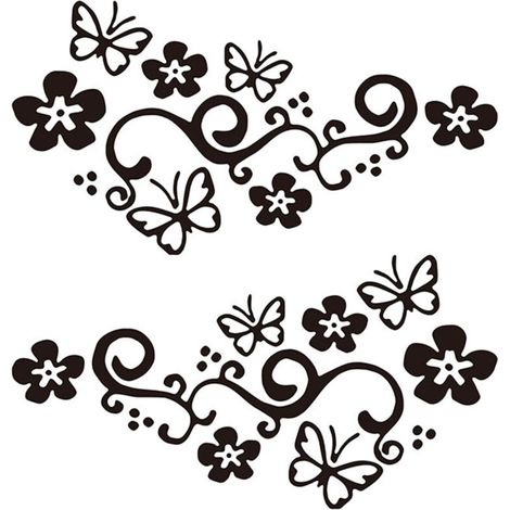 Sticker mural décoratif fleurs et animaux pour salon ou chambre - Sticker mural décoratif fleurs et animaux pour salon ou chambre (1/5)