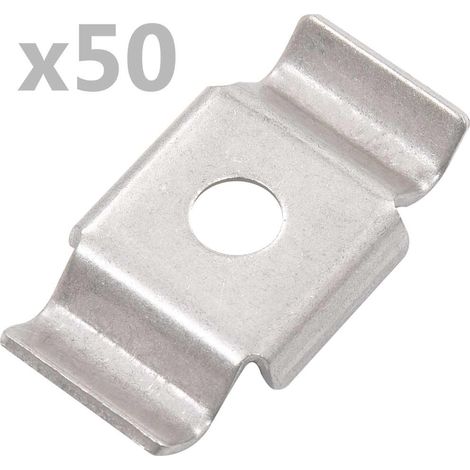 vidaXL Clips de clôture en papillon 50 pcs Acier inoxydable (1/3)