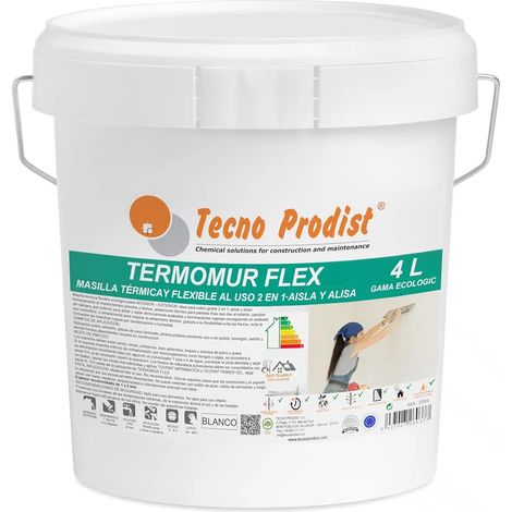 Tecno Prodist Termomur Flex - Masilla en pasta aislamiento térmico interior o exterior, cubregotelé