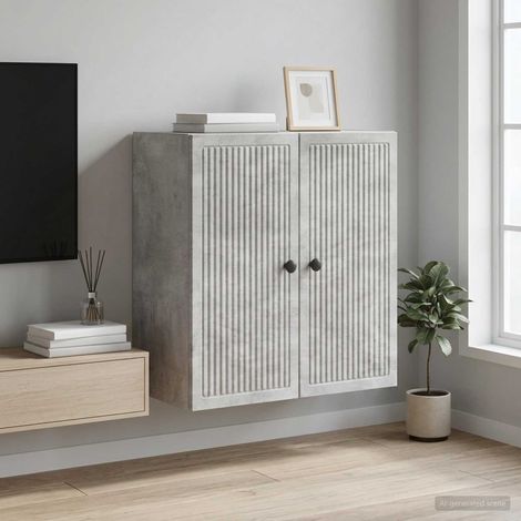 Mobiletto a muro Grigio Cemento 59 x 31 x 60 cm vidaXL (1/5)