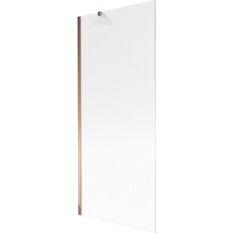 Mexen Next Duschabtrennung 1-flügelig 80 x 150 cm, Streifen, Roségold - 895-080-000-00-09-60 (1/5)
