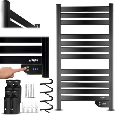Riscaldatore elettrico da bagno Cronos TW-500 nero (1/5)