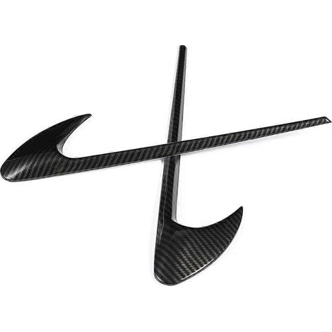 Plaques d'aile de voiture en fibre de carbone, autocollants décoratifs compatibles Mercedes Benz Classe C (W205) et Classe E (CLS W213). (1/4)