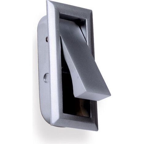 Maniglia metal da incasso estraibile per mobili e ante in legno