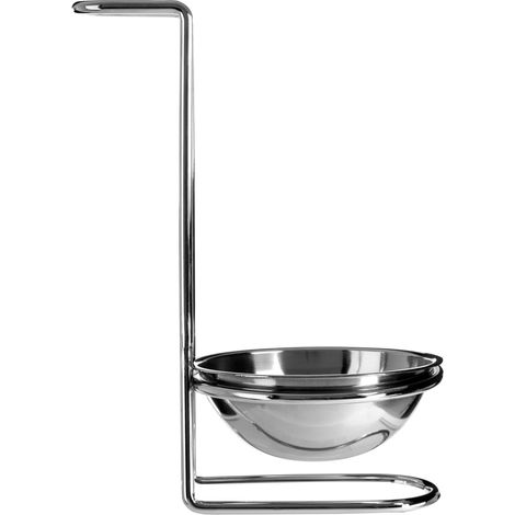 Premier Housewares Silver Spoon Rest Contemporary Design Utensil Rests For Cooking Spoons / Baking Stainless Steel Teaspoon Holder For Kitchen 10 x 12 x 19 (1/2)