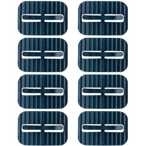 Lot de 8 pinces de fixation pour sacs poubelle, clips anti-chute, attaches pour sacs poubelle domestiques-5.70X5.70X4.00CM-Blue