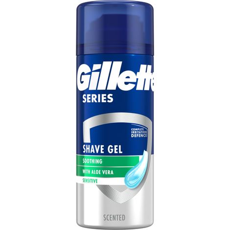 Gel da barba GILLETTE Serie Sensitive per uomo, Aloe Vera 75 ml (1/5)