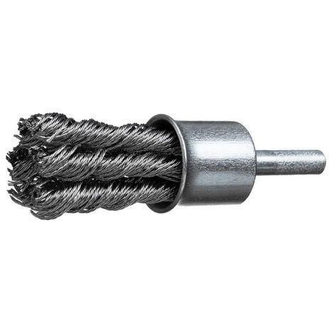 Brosse pinceau Xtreme acier23x29x0.3mm. Tige 6mm torsadée. 8Z. (1/5)