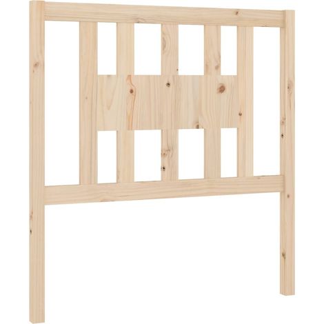 Testiera per dormire accessorio per camera da letto 96 x 4 x 100 cm in legno di pino massiccio TDL0205877