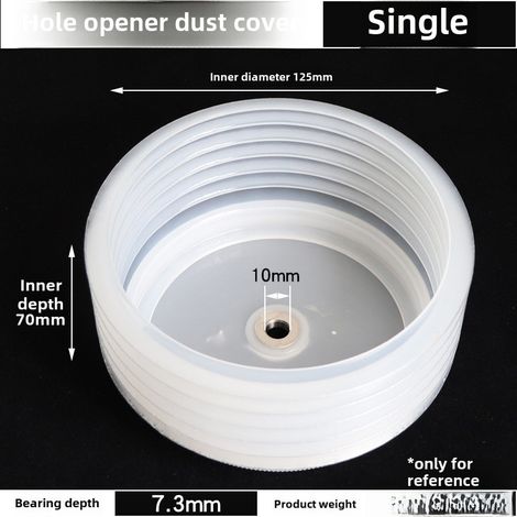 Couvercle anti-poussière pour outil de perçage, bol, bois, protection d'électricien, spot encastré, plafond en plâtre, alésage acoustique, blocage gris, foret bimétallique (Couvercle anti-poussière po (1/5)