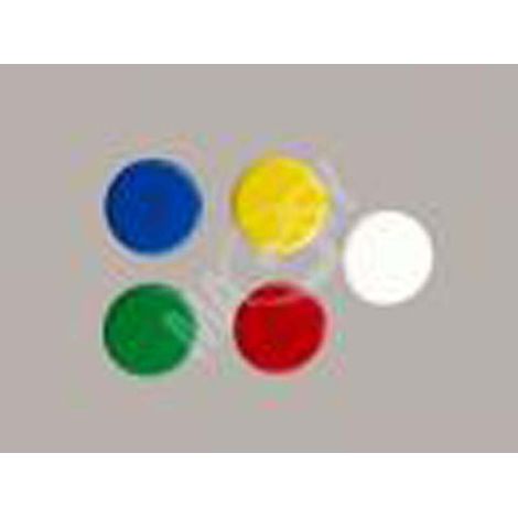 Bottone magnet plast colori vari d 25 mm