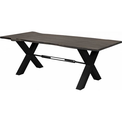 Esstisch Akazie 200x100x76 grau lackiert IRON LABEL 116