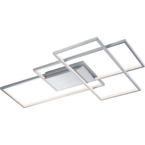 Plafonnier LED 40W Trio Thiago argent 3x 3400lm CCT (1/5)