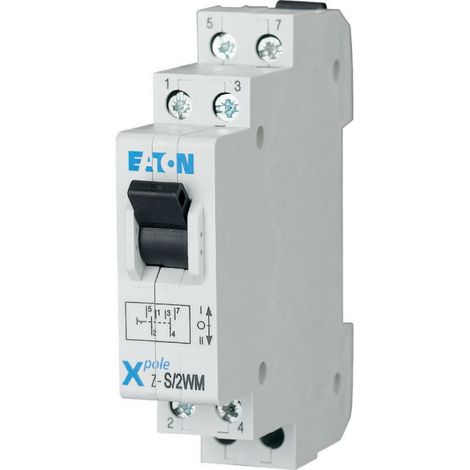 Interrupteur d'escalier modulaire I-0-II (secteur-générateur) 16A 2P Z-S/2WM 248346