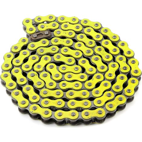 Replacement of the Heavy Duty Motorcycle Chain (A (brown)) (B (green)) (C (yellow). (1/5)