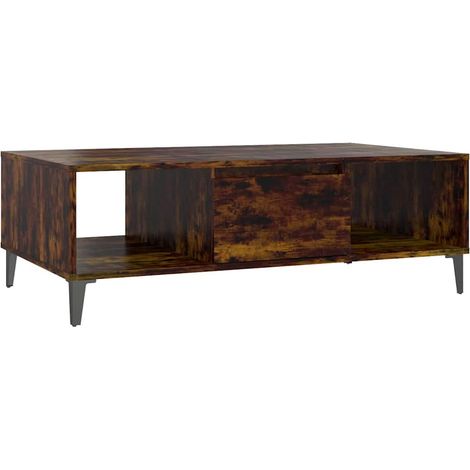 Maison Exclusive - Mesa de centro madera ingeniería marrón ahumad (1/5)