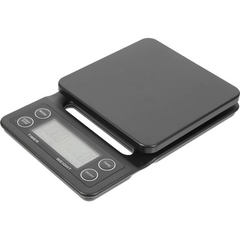 Balance électronique multifonctionnelle 3 kg avec minuteur, modèle 2025, précision de 0,1 g pour la préparation du café, idéale pour la maison et les professionnels.-AquaForge (1/5)