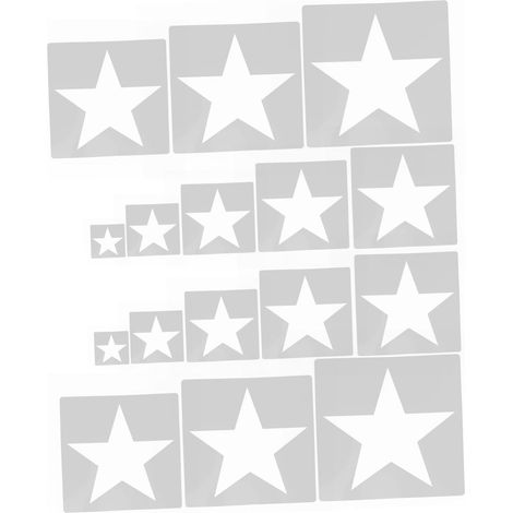 16 Pièces Pochoirs Réutilisables Lot de Modèles pour Peinture sur Mur (1/5)
