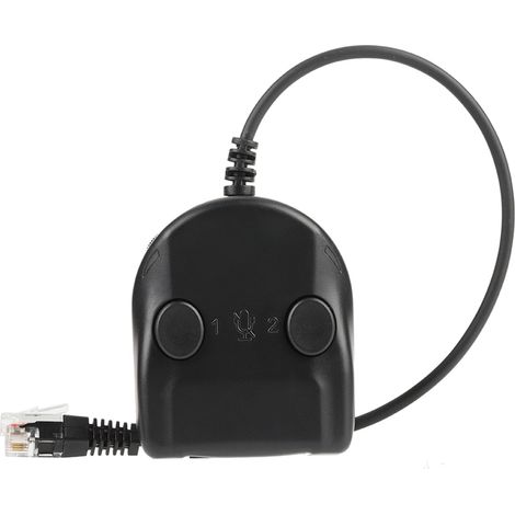 Casque téléphonique Crystal Headset avec boîtier de formation, adaptateur répartiteur, contrôle du volume, son intelligent et fermé (1/5)