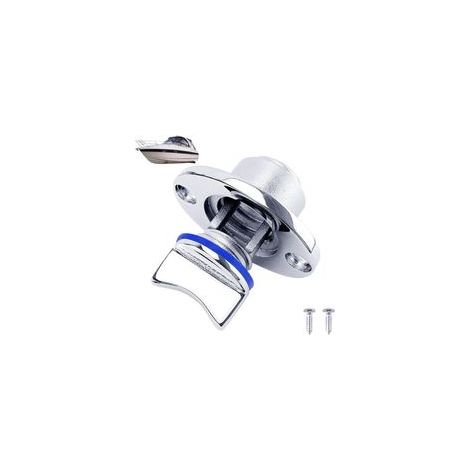 Kit de bouchon de vidange pour bateau en acier inoxydable – Scellé, en acier inoxydable, avec bouchon de vidange pour kayak, joint étanche pour kayak, fontaine à poisson, bleu