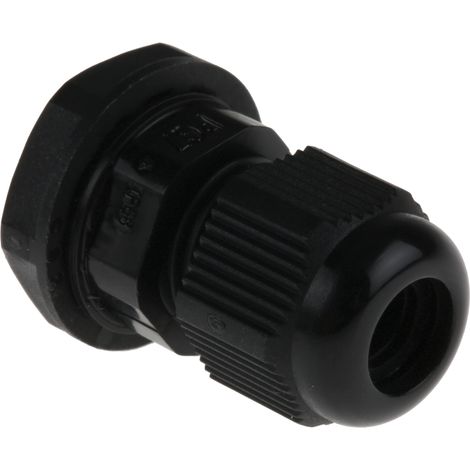 Presse-étoupe PG7 en Nylon 66 pour câble de 3.5mm à 6mm, avec contre-écrous, IP68 ( Prix pour Paquet de 10 ) (1/3)