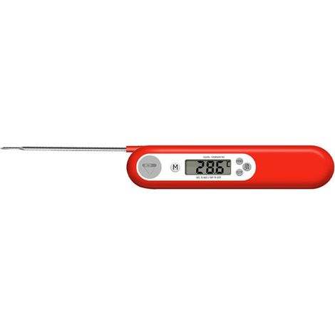 Thermomètre à sonde pliable pour aliments, viande, barbecue (rouge)-Online Store (1/5)