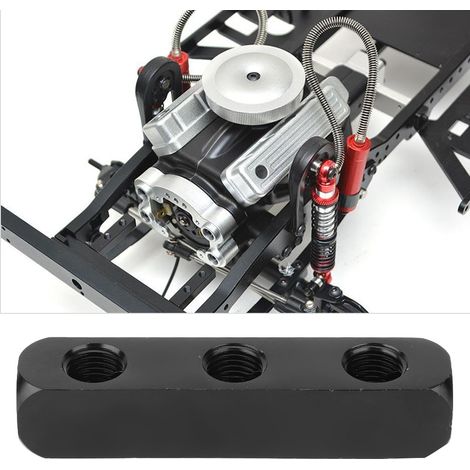 Verteilerblock für Druckluftschläuche aus Edelstahl SUS304, 1/4-Zoll-BSPP-Gewinde, Schwarz, 3-Wege (1/5)