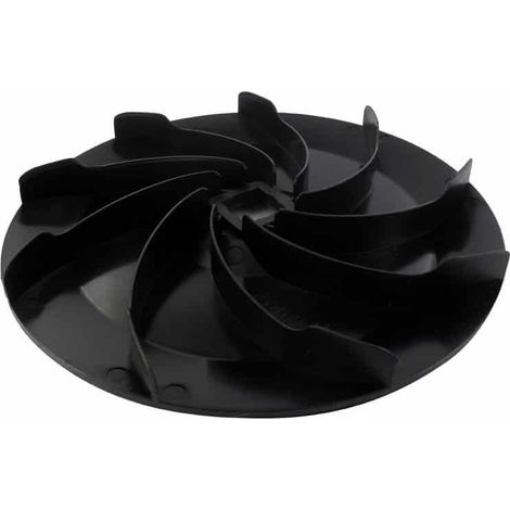Anpassbarer Ventilator für Castelgarden – Mac Garda Modelle T434, T484, T484, Tr und Tre – Ø: Außen: 240 mm, Zentralbohrung quadratisch