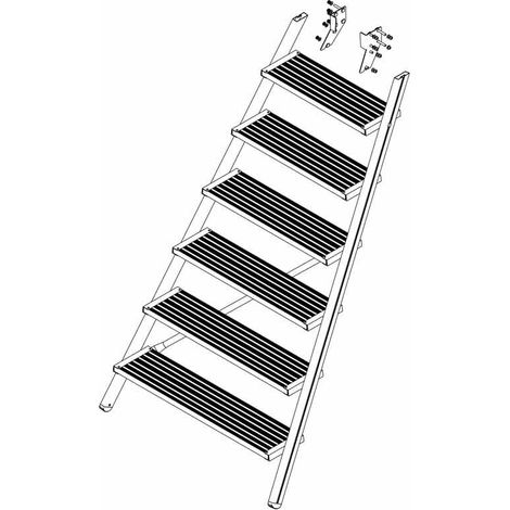 MUNK Aufstieg Podesttreppe inkl. Montagesatz 7 Stufen (1/2)