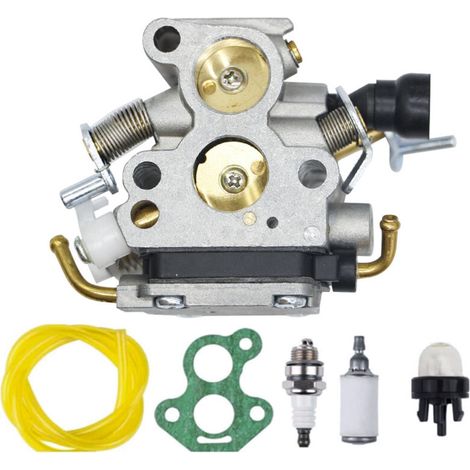 Carburateur avec filtre à air, bougie d'allumage pour Husqvarna 135 140 435 435E 440 440E Jonsered CS2240 CS2240S CS410 Tronçonneuse remplace C1T-EL41, C1T-EL41A, 506450501