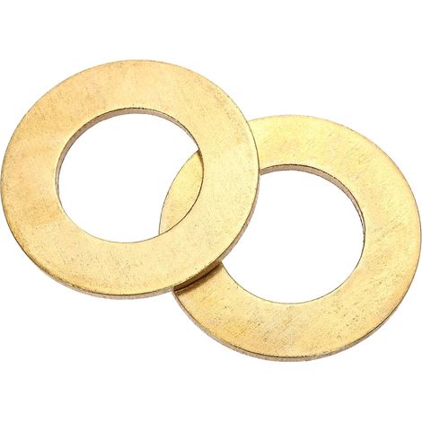 2PCS Rondelles Plates M27x50x3mm Joints De Vidange En Laiton Doré (1/5)