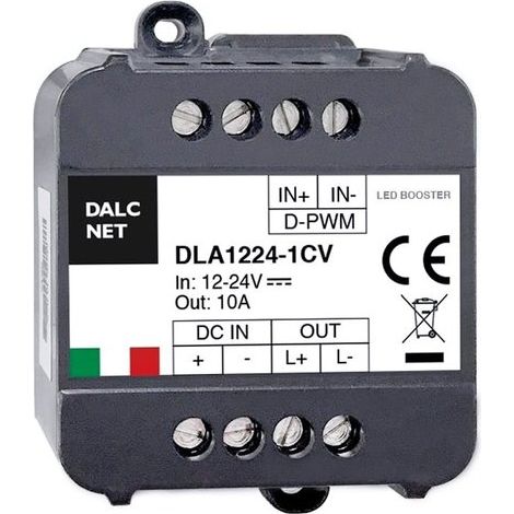 Easy Booster Led Amplificatore Segnale PWM DC 12V 24V 10A CV DLA1224-1CV