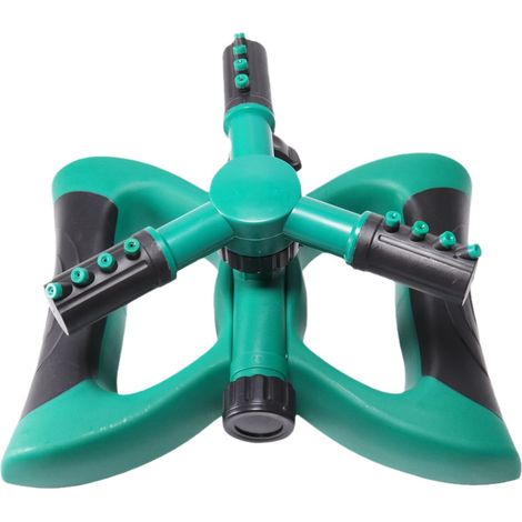 Leckfreier, um 360 Grad drehbarer, automatischer Sprinkler mit großem, einstellbarem Abdeckungsbereich, Gartenbewässerungssystem (blau), 2 Stück