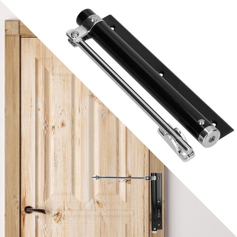 Ferme-porte léger en acier inoxydable, amortisseur de ressort de fermeture automatique, ferme-porte séquentiel, ferme-porte silencieux et facile à utiliser. (1/5)