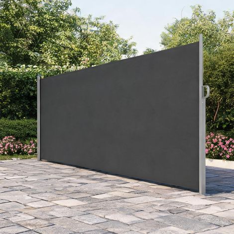 Store banne dunkelgrau en aluminium Polyester 420 x 5 x 185 cm (1/5)