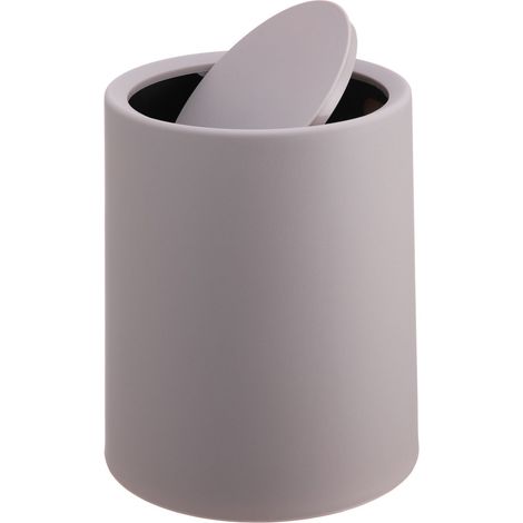Poubelle de salle de bain avec couvercle basculant, 6 L, plastique (1/5)