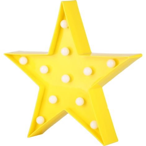EASYCOMFORT Lumières de signe de chapiteau d'étoile, lampe LED blanc chaud - Salon, table de chambre à coucher et décoration murale de Noël pour enfants et adultes (1/3)