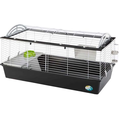 Cage pour rongeur 119 x 58 x 60 cm – Métal et plastique – Espace entre barreaux 2.5 cm – Avec porte coulissante et bac amovible – Ferplast (1/2)