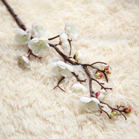 Lot de 1 fleur artificielle de cerisier, fleur de printemps Br,ZQKLA-AquaForge (1/4)
