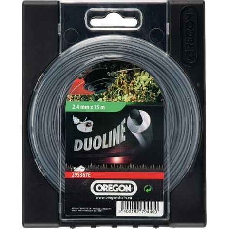 Filo decespugliatore Nylon Duoline 2,4 mm x 15m OREGON 295367E
