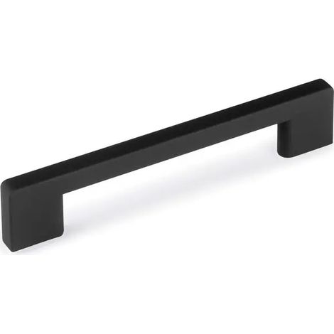 Möbelgriff Stockholm 150 mm, 128 mm Abstand, ABS, schwarz lackiert