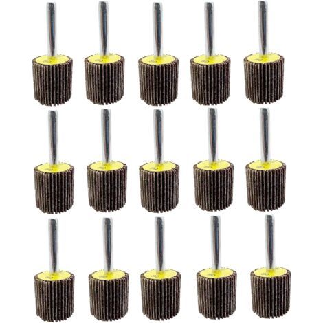 Roue Abrasive 25 pièces 25X25x6mm Grain 80 Disque a lamelle pour Brosse Poncage Perceuse Accessoires Polissage Bois Metal (1/5)