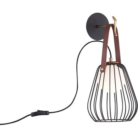 Applique fil métal/verre noir/blanc G9 Maytoni Indiana (1/4)