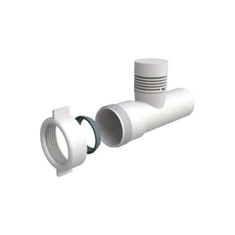 Soupape d'admission d'air AIRPIPE en ABS blanc 1'1/2 x 40 neutralise les creux dans le syste'me d'e'chappement