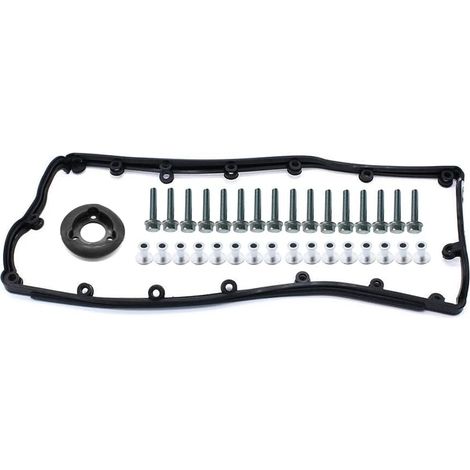 Lntyq Jeu de boulons de joint de cache-culbuteur de soupape 070103469A Kit de joint de cache-culbuteur pour moteur de voiture compatible VW T5 Transporter 2.5 Tdi 2003-2009 070115315A SI-AT58044 (1/5)