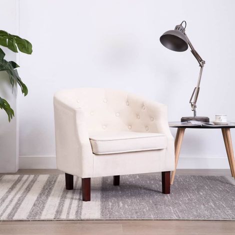 Fauteuil Beige Tissu (1/5)